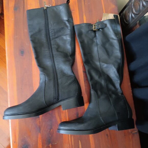 Women's Black Knee-High Rider Boots from Lucky Brand - Picture 1 of 8